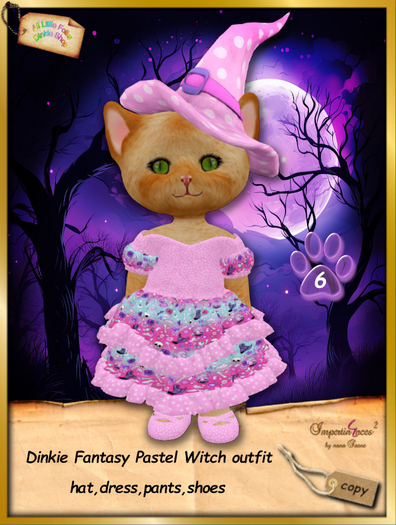 Dinkie Fantasy Pastel Witch dress 6