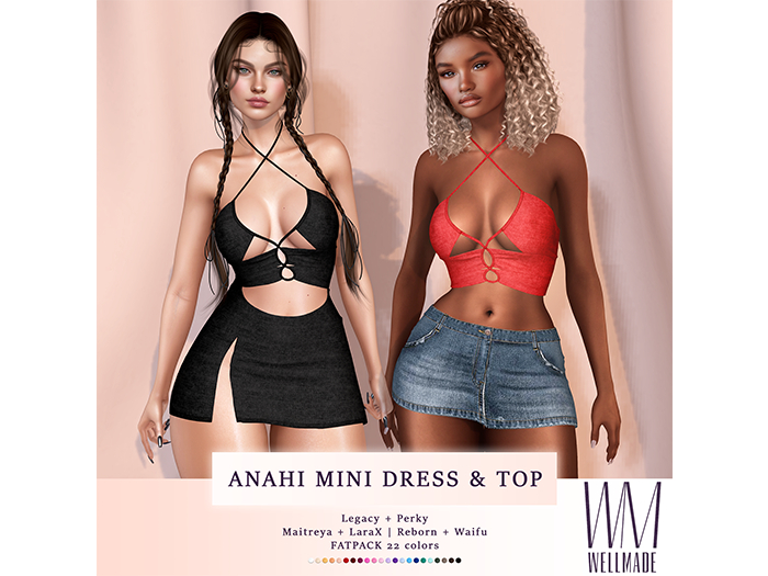 [WellMade] Anahi Mini Dress & Top