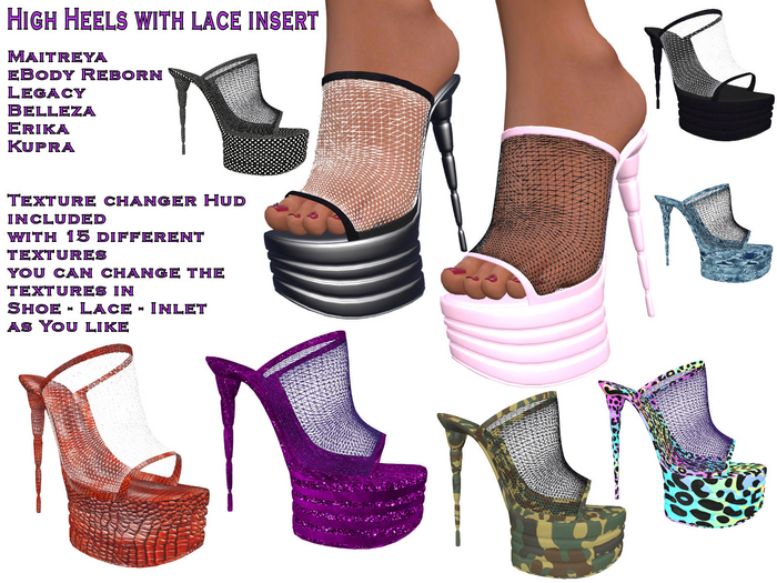 High Heels with lace insert