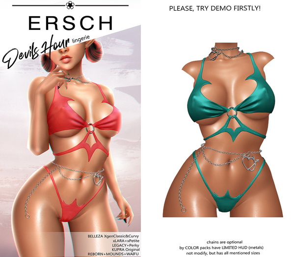ERSCH - DevilsHour Lingerie -turquoise-