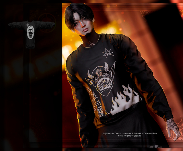 [EL]Sweter Cross Toxic Male