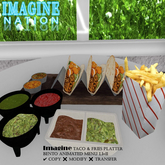 Imagine Taco Platter w/Fries w/menu