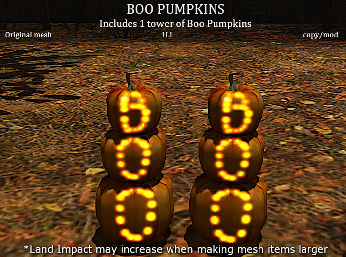 LOVE SUPERSTORE - HALLOWEEN - BOO PUMPKINS