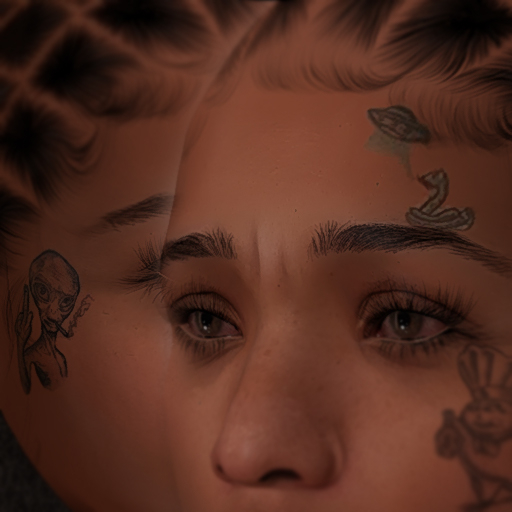 Spaceship Forehead Tattoo
