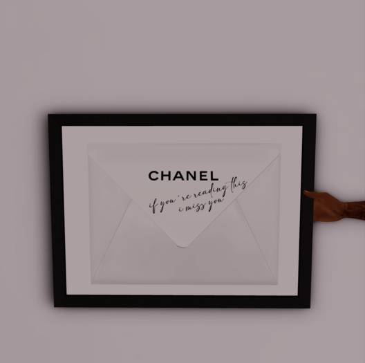 //BEAST 3.D ENVELOPE CHANEL WHITE