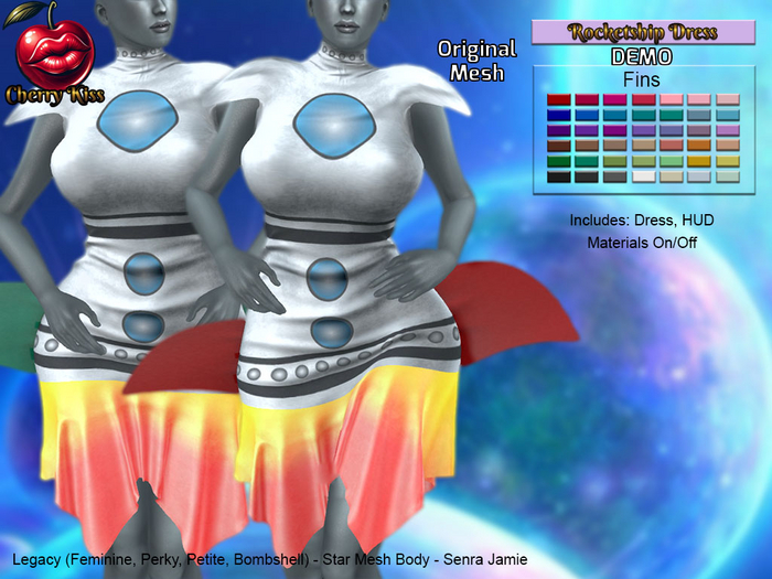 [Cherry Kiss] Rocketship Dress - DEMO