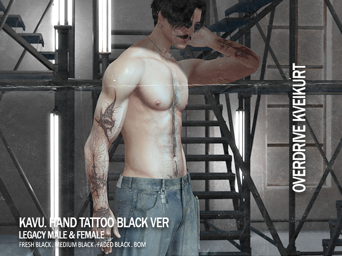 OVERDRIVE KVEIKURT - KAVU. HAND TATTOO BLACK VER