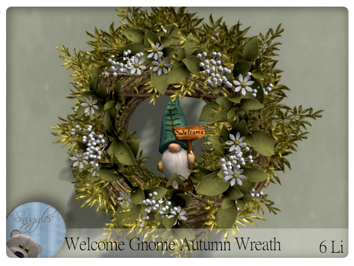 Welcome Gnome Autumn Wreath By Snuggles