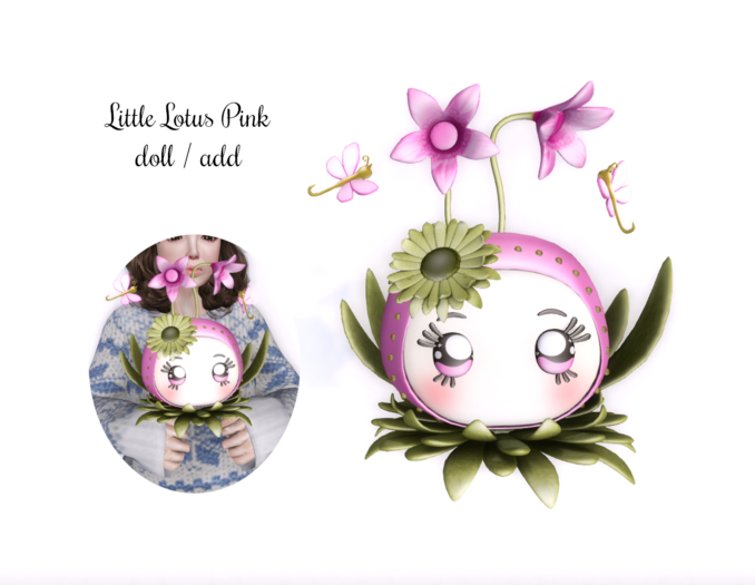 Little Lotus Pink doll / add