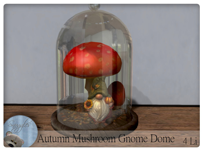 Autumn Mushroom Gnome Dome By Snuggles