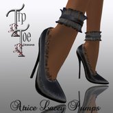 TIPTOE Atrice Lacey Pumps-Black