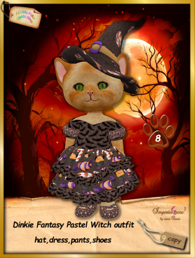 Dinkie Fantasy Pastel Witch dress 8