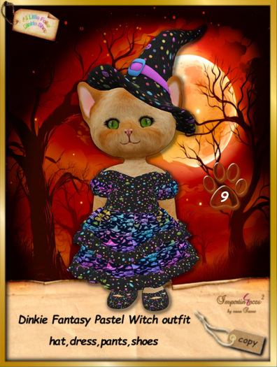 Dinkie Fantasy Pastel Witch dress 9
