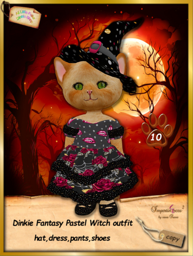 Dinkie Fantasy Pastel Witch dress 10