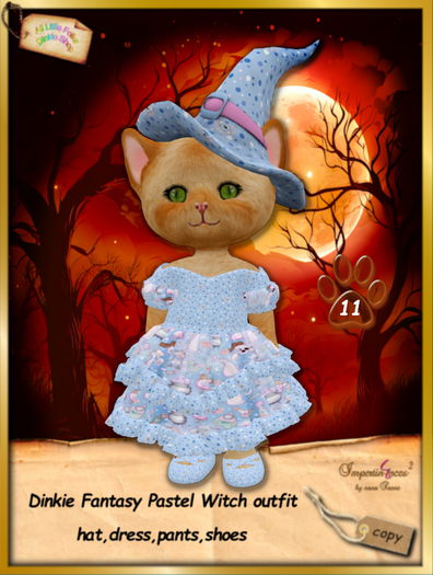 Dinkie Fantasy Pastel Witch dress 11