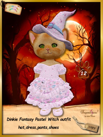 Dinkie Fantasy Pastel Witch dress 12