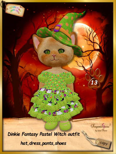 Dinkie Fantasy Pastel Witch dress 13