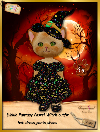 Dinkie Fantasy Pastel Witch dress 15