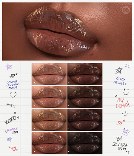 PURPLE - Cozy Glossy Collection (Genus).