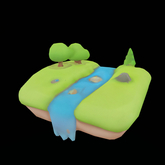 {S} Full Perm Cartoon River Terrain Floor Piece