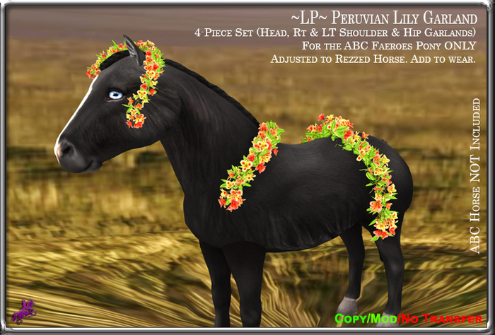 ~LP~ Floral Garland Set [BOXED] ABC Faeroes Peruvian Lily