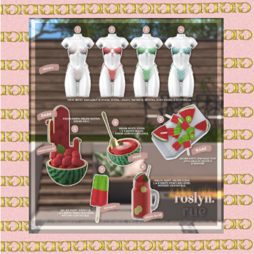 5. roslyn. x rue / melon party. melon cactus [rez] RARE