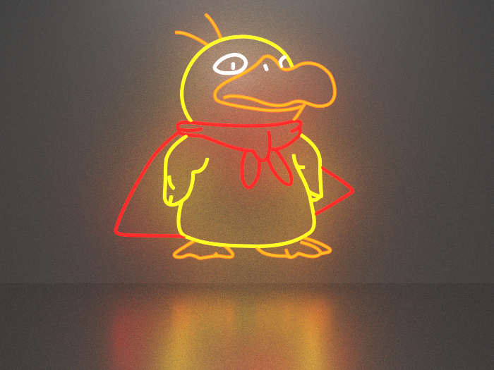 Duck neon sign Full Permission