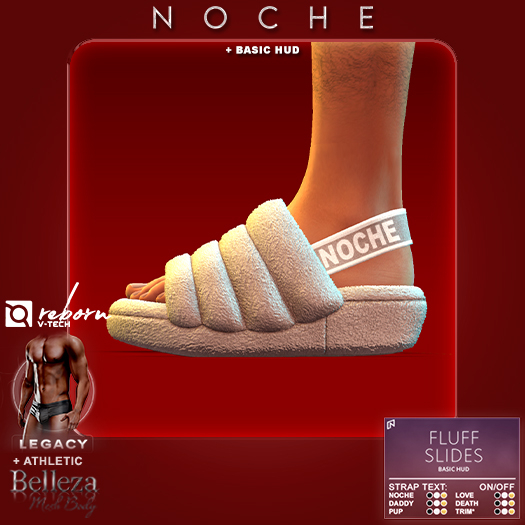 Noche. Fluff Slides Beige