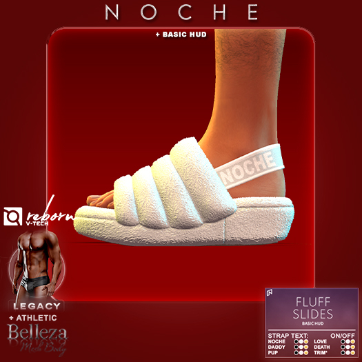 Noche. Fluff Slides White