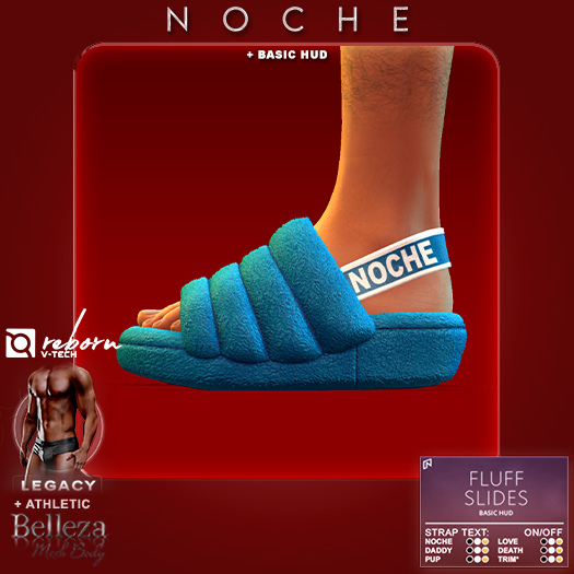 Noche. Fluff Slides Blue