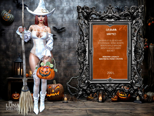 Glenda White Sexy Witch Costume,Halloween 