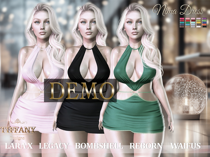 ::TD:: Nima Dress [Mesh] DEMO + Lara X