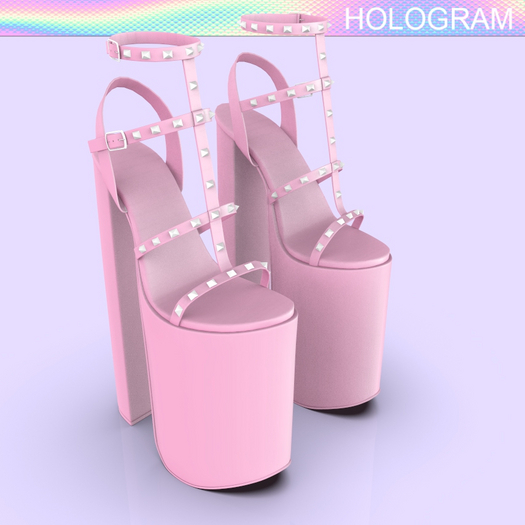 Pink Studs Heels REBORN