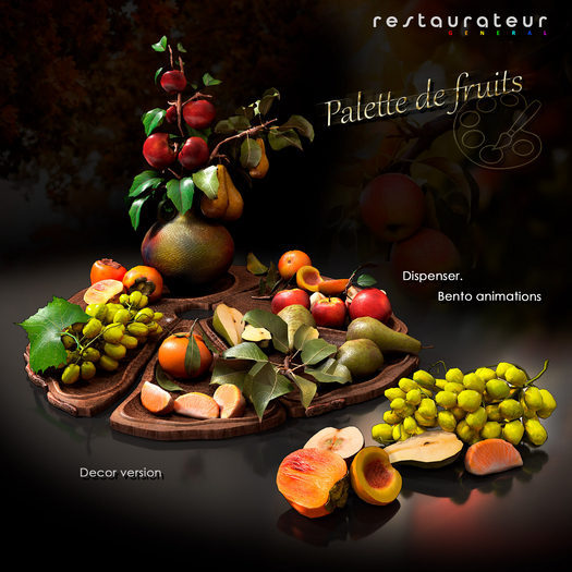 <RG> "Palette de fruits".