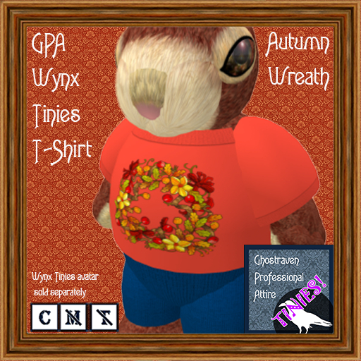 GPA Wynx Tinies T-Shirt - Autumn Wreath Print
