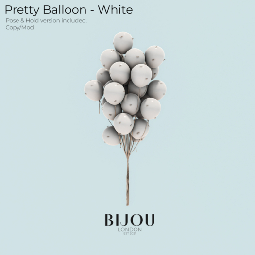 BIJOU :: Pretty Balloons - White *add me*