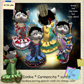 Dinkie carmencita outfit with hud