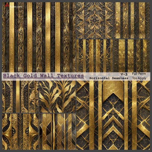Black Gold Wall Textures