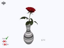 Home:. B&W Rose Vase