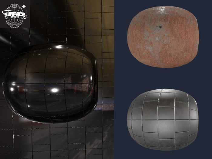 SS-PBR Steel Alternating Tiles
