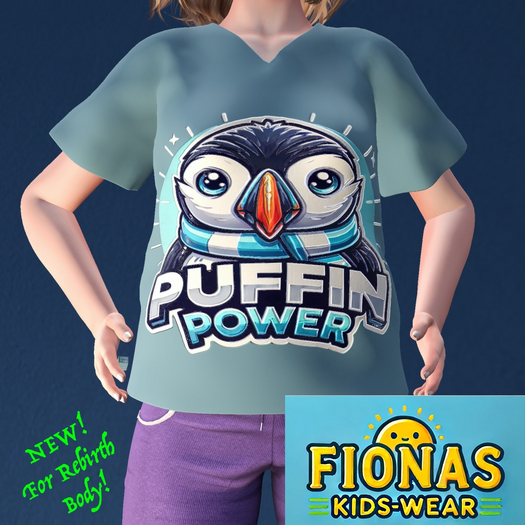 FKW-REBIRTH - T-Shirt Puffin Power 1.1 (suitcase unpack)