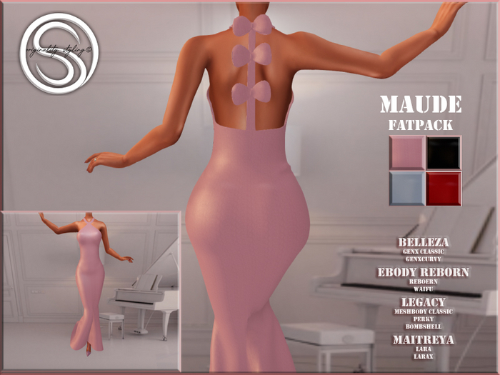 Originality styling formal dress Maude fatpack