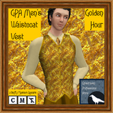 GPA Men's Waistcoat Vest BOM - Golden Hour Print v.3