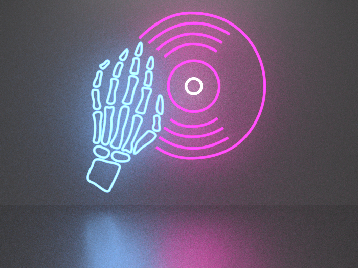 Dj neon sign Full Permission
