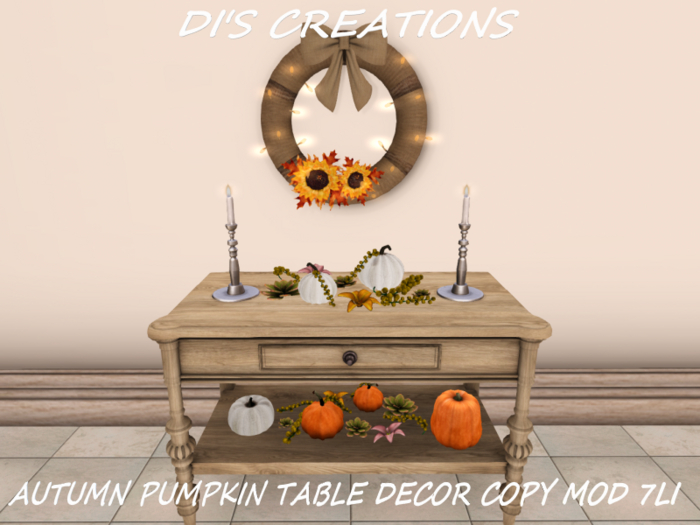 AUTUMN PUMPKIN TABLE DECOR