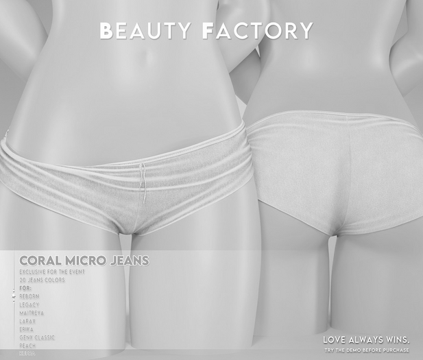 .BF. Coral Micro Short Jeans - DEMO -