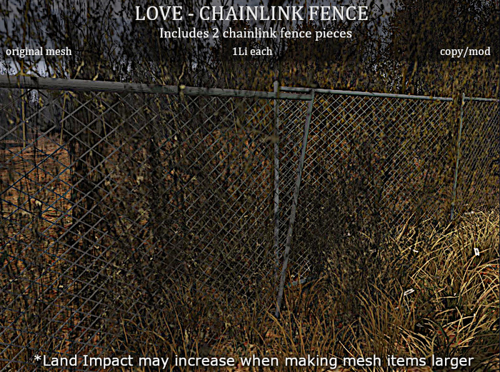 LOVE SUPERSTORE - POST APO - CHAINLINK FENCE 