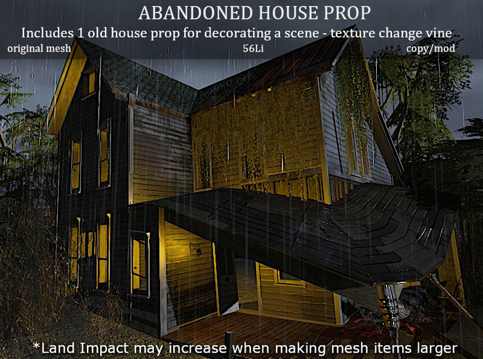 LOVE SUPERSTORE - HALLOWEEN - ABANDONED HOUSE PROP