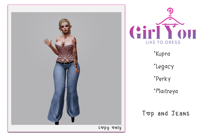 001 OUTFIT TOP JEANS  DEMO