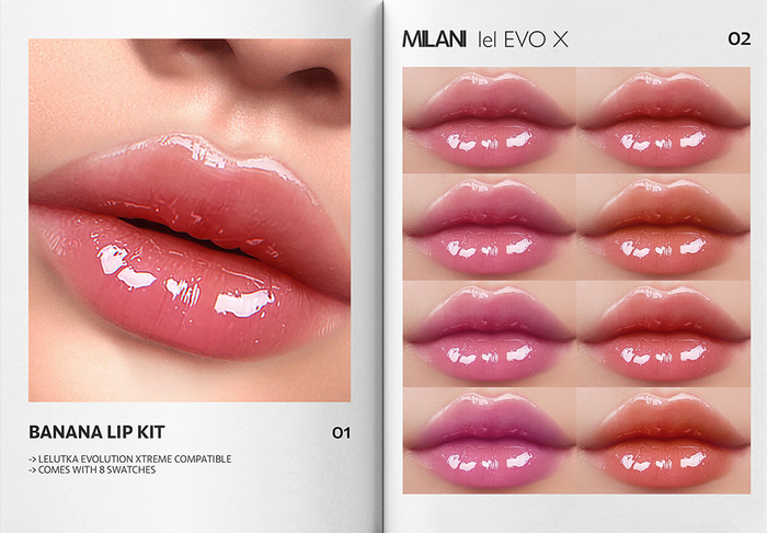 MILANI - "BANANA" LIP KIT / FATPACK